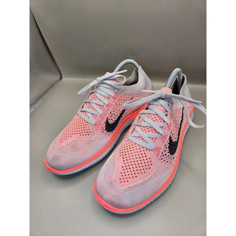 Nike Free RN Flyknit 2018 Shoes Womens 9 Crimson Pulse Running Athletic Sneakers